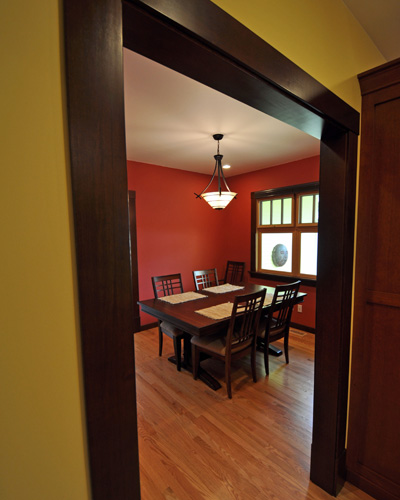 Where the cramped kitchen once stood is now a serene and beautiful dining room. room additions Seattle