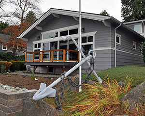 Exterior view of Fauntleroy custom home build