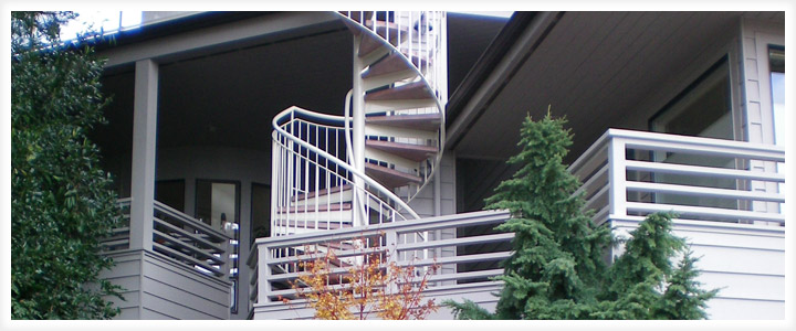 Custom Stairs Seattle - seattle balcony remodel