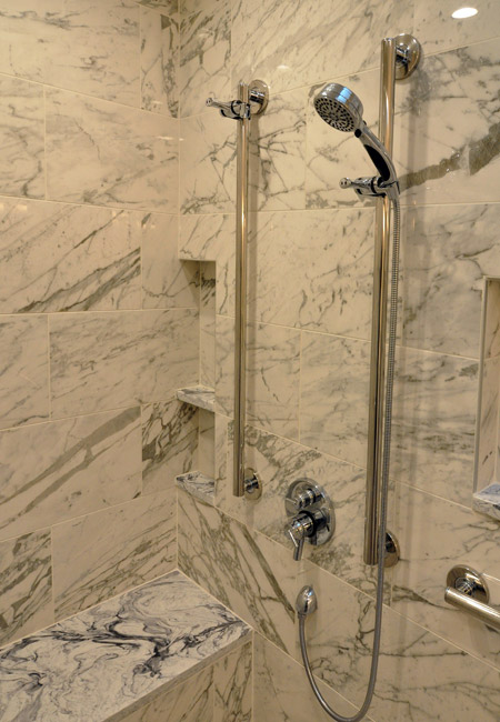 master bathroom shower closeup