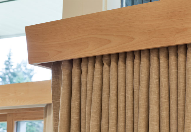 understated valance for privacy shades