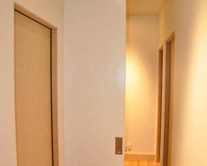 wall in hallway