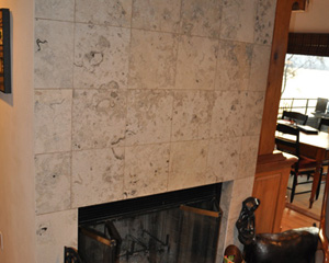 Before: the old fireplace dominated the main floor, truncating rooms with its monolithic proportions